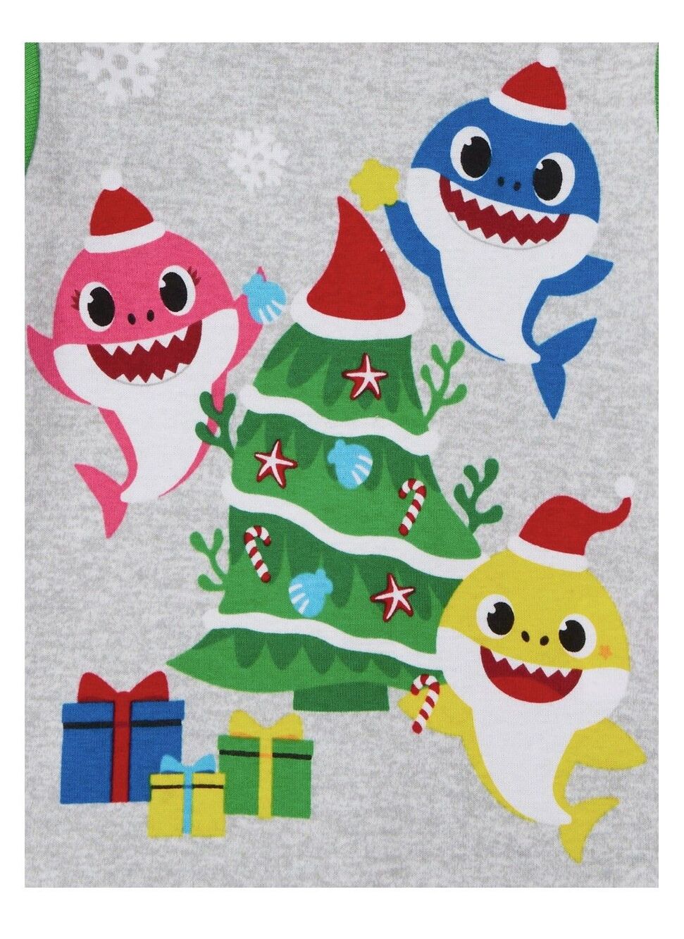 Baby Shark Holiday Christmas Sleepwear Set Size 12M